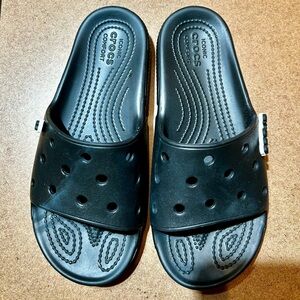 CROCS - Classic Crocs Slides - Black - Women’s 8 - NEVER WORN